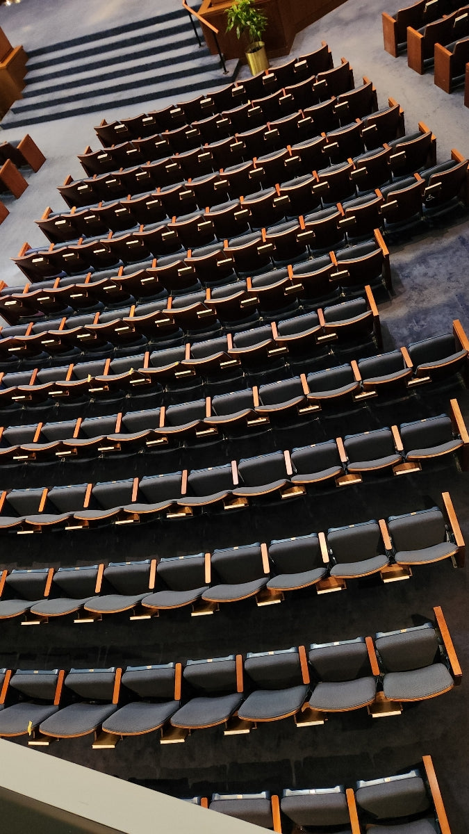 blue used auditorium church theater seating chairs 13