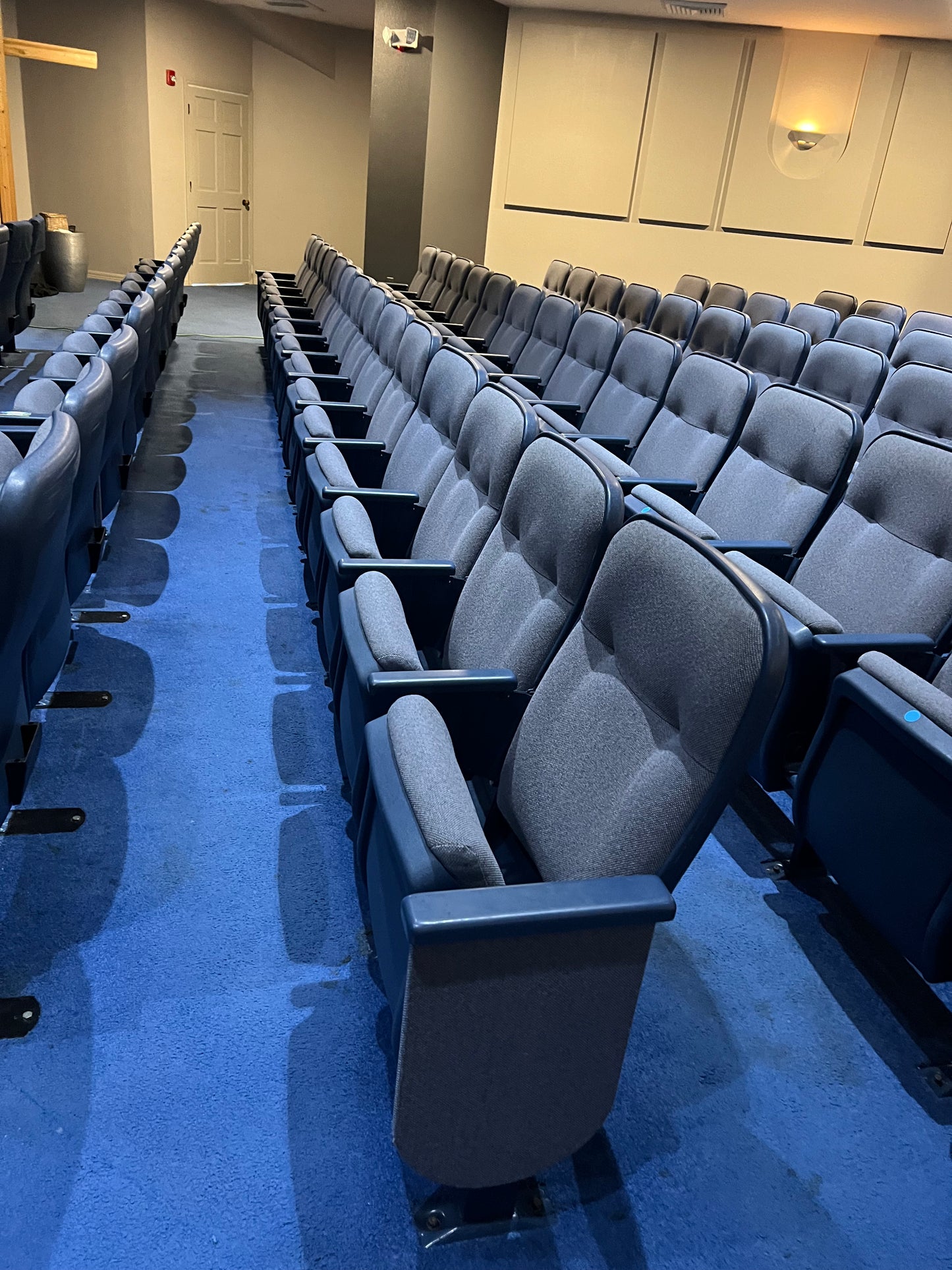 Blue Sarasota Marquee used theater seats