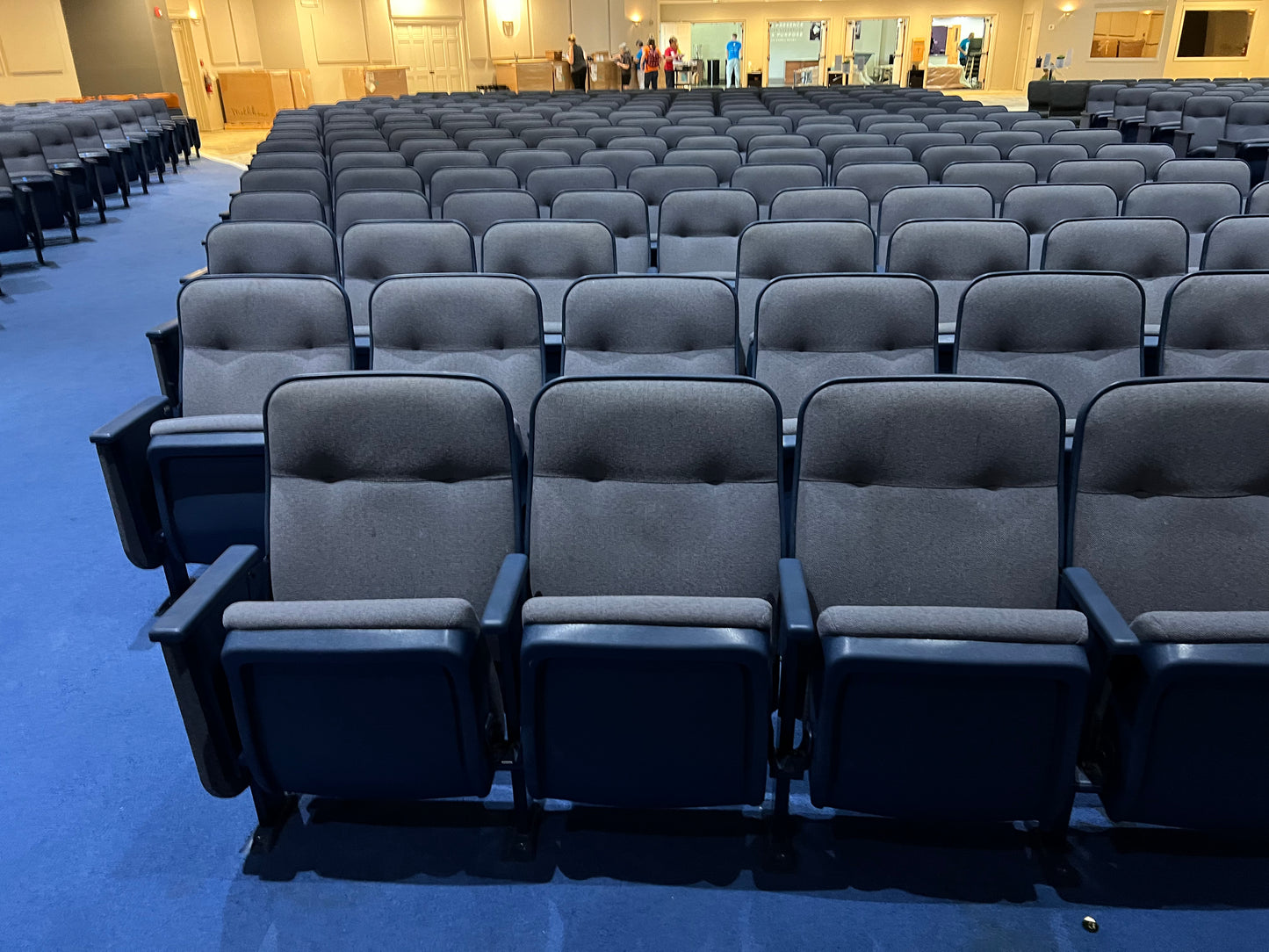 Blue Sarasota Marquee used theater seats