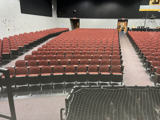 475 Red used THEATER SEATING Auditorium / Movie cinema church chairs seats $20 each