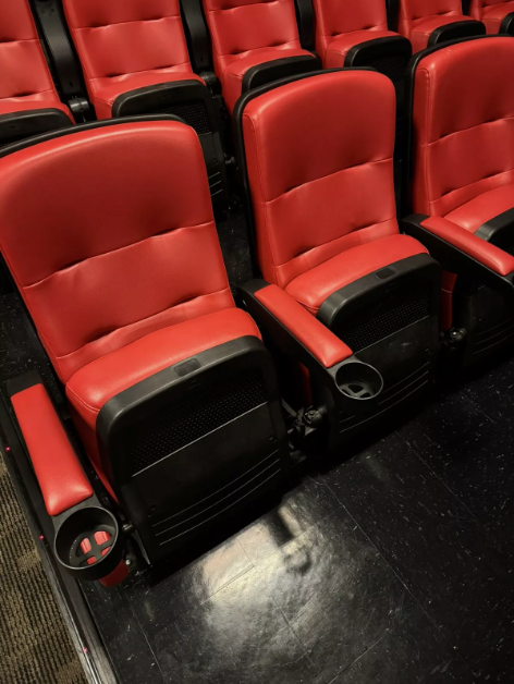 Rocker Reno Used Theater Seats Red Reno Faux Leather Movie Auditorium Chairs (100 ...