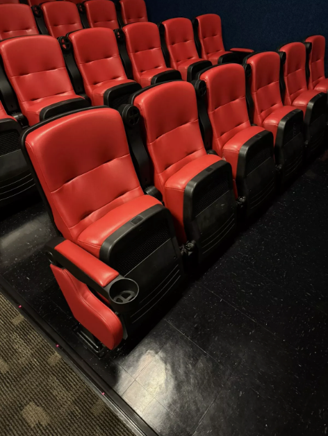 Used Theater Seats Red Reno Faux Leather Movie Auditorium Chairs (100 avail.)